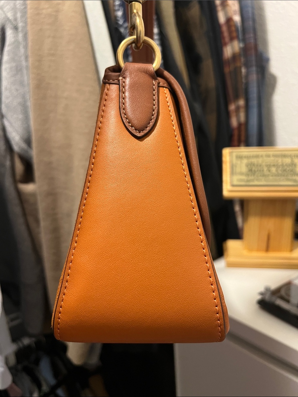 Coach Soft Tabby - Orange Suede - Picture 9 of 11